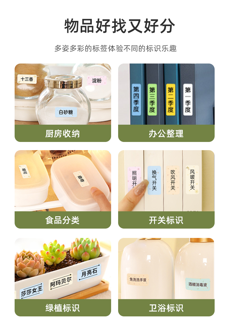 贴博士Q7标签机卡通标签纸