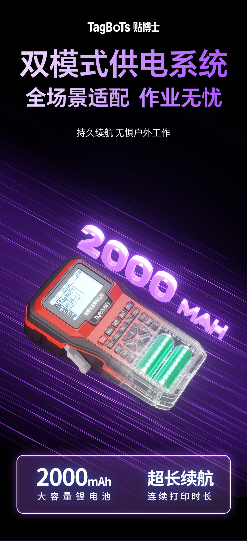 贴博士Q25高清热转印标签机