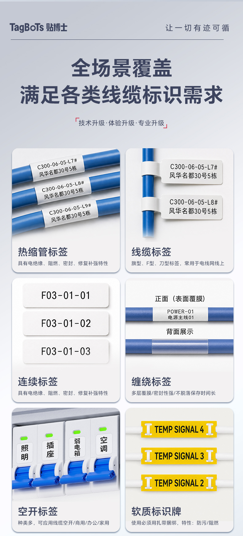 贴博士Q18专业热转印线缆标签机