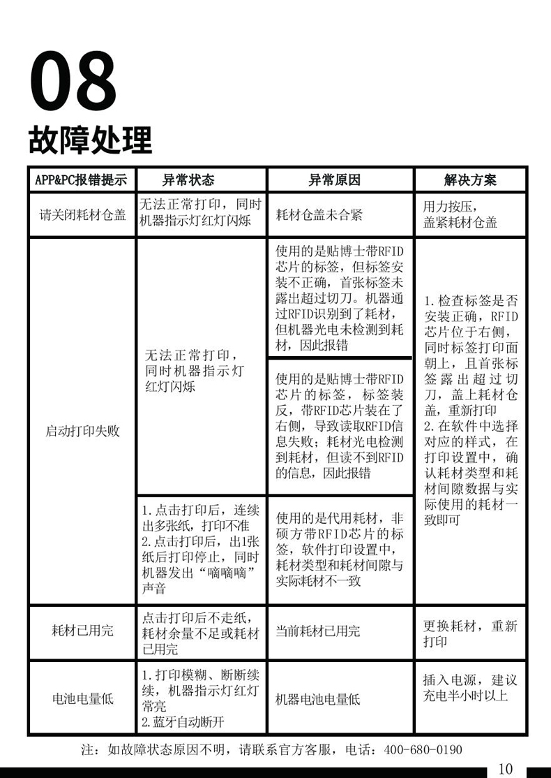 贴博士标签打印机A85 Pro用户手册