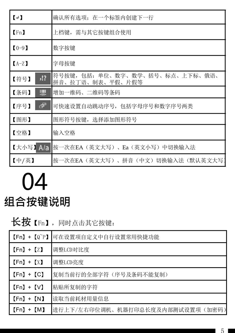 贴博士Q15手持标签机用户手册